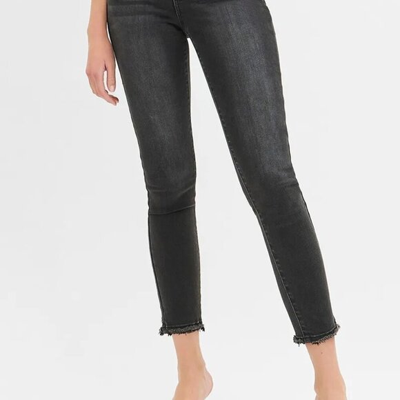 RISEN Full Size Tummy Control Mid Rise Crop Skinny Jeans Plus Size - Picture 6 of 6